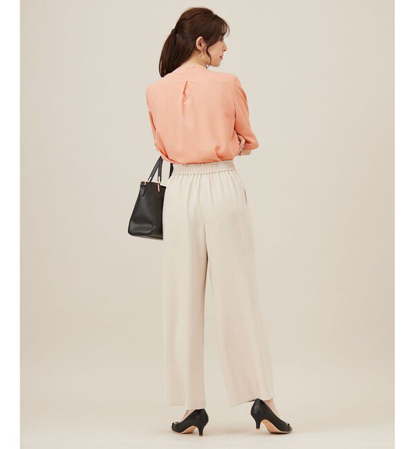 ANY SIS「【洗える】バイカラーラッフルボウ ブラウス」|シャツ・ブラウス|