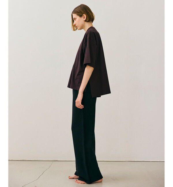 BEIGE,「【BEIGE,ecru/WEB限定・洗える】JERSEY STITCH / コットンハーフスリーブトップス」|Tシャツ・カットソー|