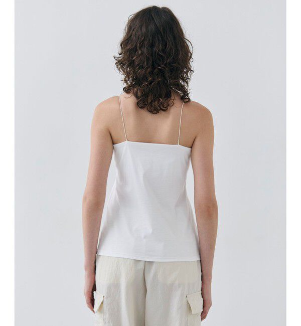 BEIGE,「【洗える・Precious 7月号掲載】ABELIA / コットンVラインカップ付きキャミソール」|Tシャツ・カットソー|
