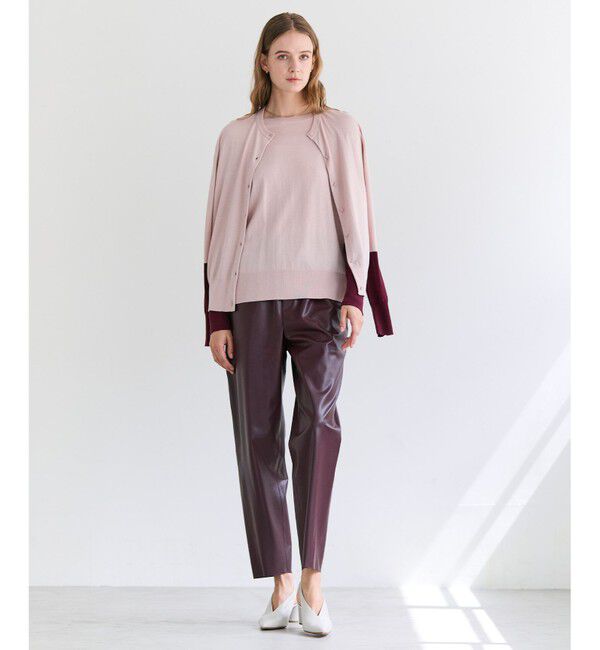 BEIGE,「HYAL / フェイクレザーカービーラインイージーパンツ」|その他|