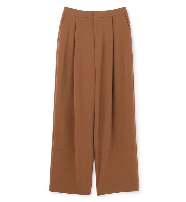 BEIGE,「GYPSUM / シルキータッチ セミワイドタックパンツ」|その他|