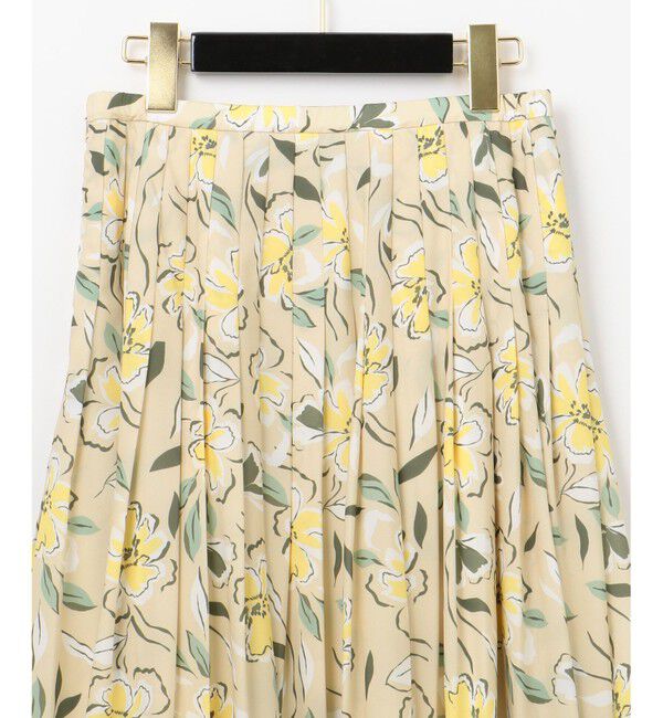 GRACE CONTINENTAL「フラワープリントプリーツスカート」|スカート|