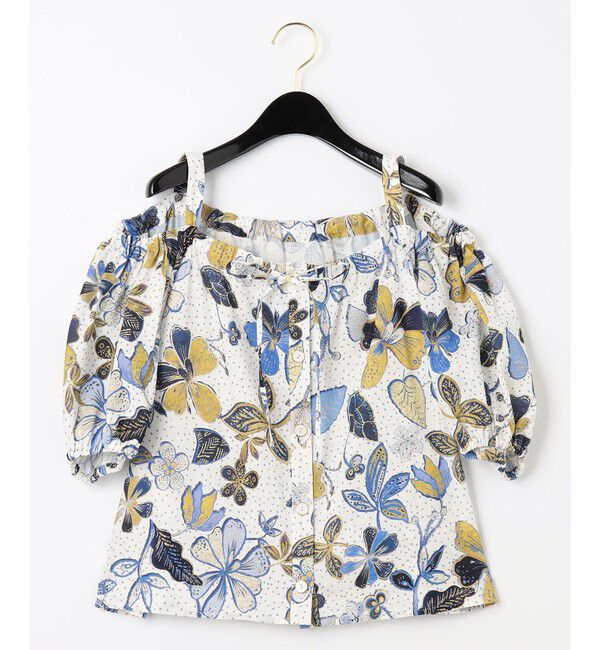 GRACE CONTINENTAL「バティックプリントオフショルトップ」|Tシャツ・カットソー|