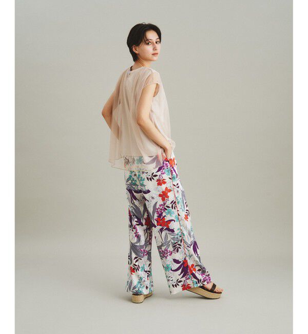  「ボタニカルプリントワイドパンツ」|その他|