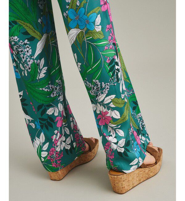  「ボタニカルプリントワイドパンツ」|その他|