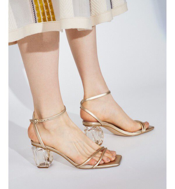  「クリアヒールサンダル」|サンダル|