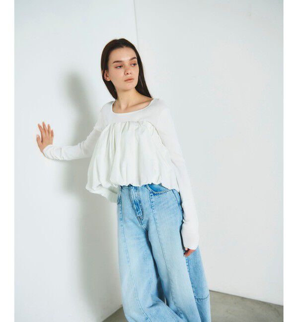 Diagram「タフタケープ付ニットトップ」|ニット・セーター|