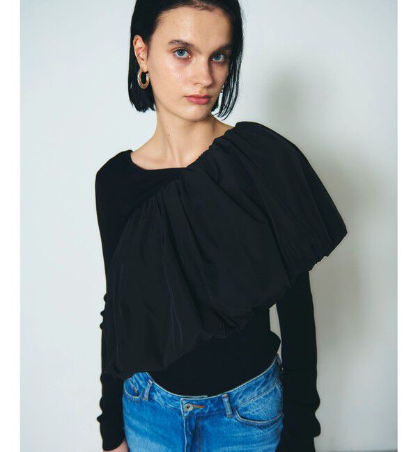 Diagram「タフタケープ付ニットトップ」|ニット・セーター|