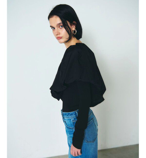 Diagram「タフタケープ付ニットトップ」|ニット・セーター|