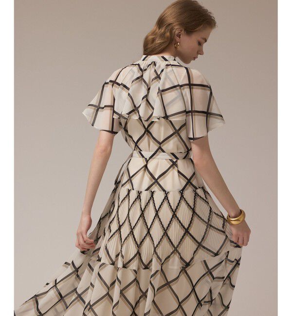 Diagram「チェックプリントプリーツワンピース」|ワンピース|