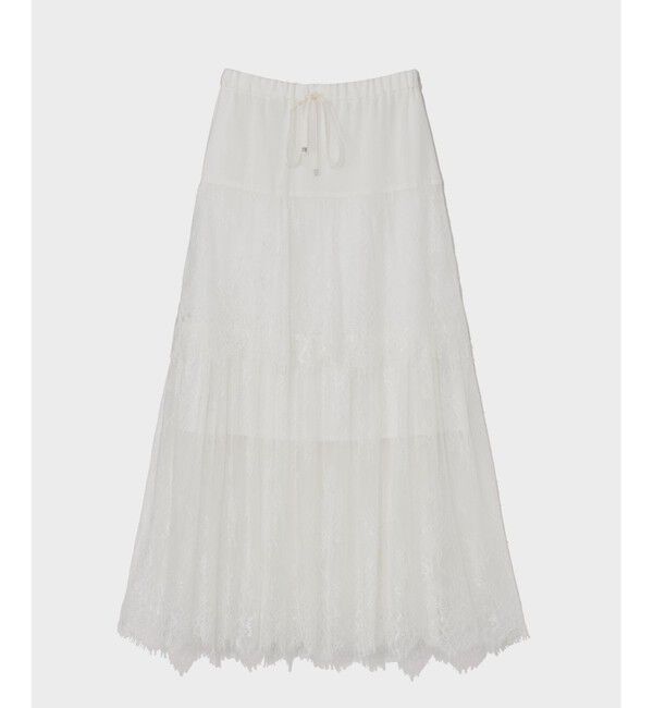 Grace Class「レース切替ティアードスカート」|スカート|