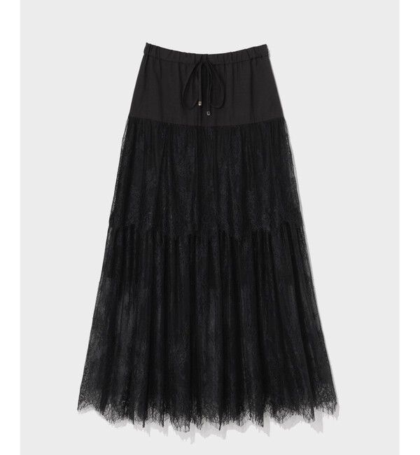 Grace Class「レース切替ティアードスカート」|スカート|