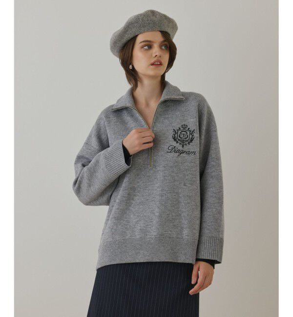 Diagram「ハーフジップニットトップ」|ニット・セーター|