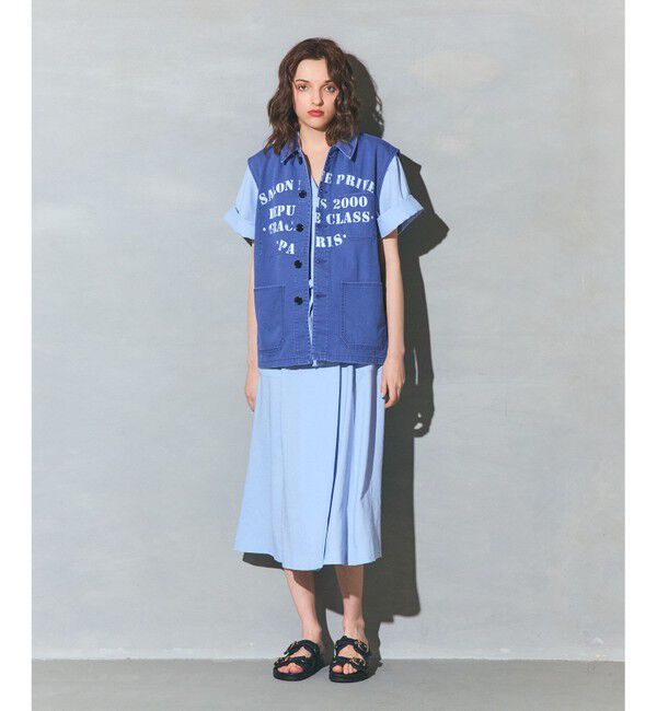 Grace Class「リネンタッチミリタリードレス」|ワンピース|