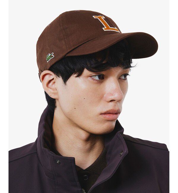 LACOSTE「コットンツイルLロゴキャップ」|キャップ・キャスケット|