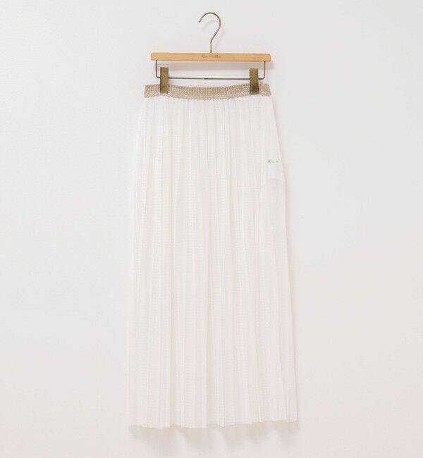 Rie Miller「ウォッシャブルラッセルチュールプリーツスカート」|スカート|