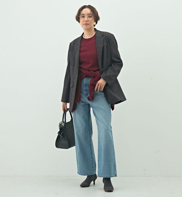 NOLLEY'S sophi「シルクネップツイードオーバージャケット」|テーラードジャケット|