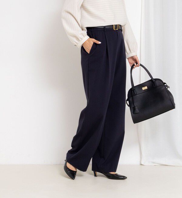 NOLLEY'S「ウォッシャブル裏起毛イージーワイドパンツ」|その他|