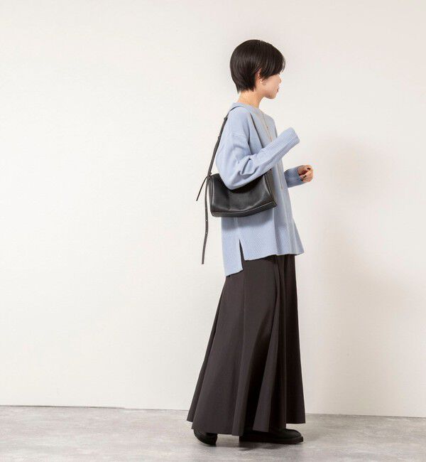 NOLLEY'S「ウールナイロンロング丈プルオーバー」|ニット・セーター|