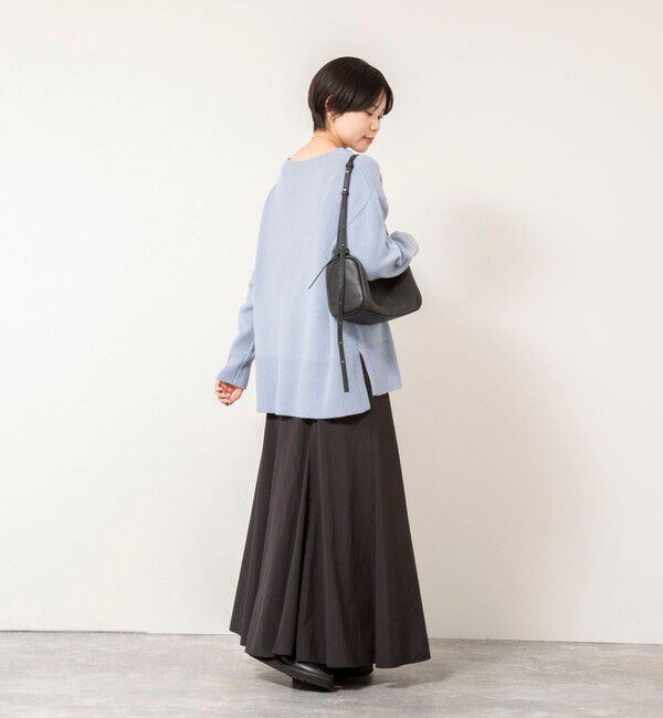 NOLLEY'S「ウールナイロンロング丈プルオーバー」|ニット・セーター|