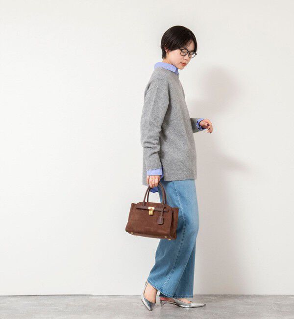 NOLLEY'S「ウールナイロンロング丈プルオーバー」|ニット・セーター|