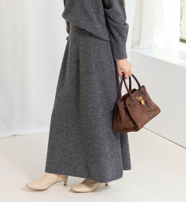 NOLLEY'S sophi「《手洗い可能》アルパカ混ロングスカート」|フレア|