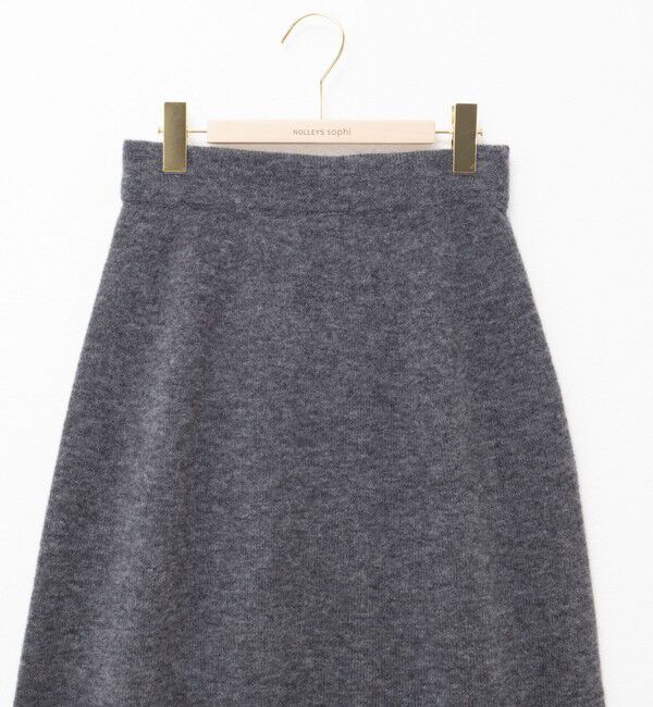 NOLLEY'S sophi「《手洗い可能》アルパカ混ロングスカート」|フレア|