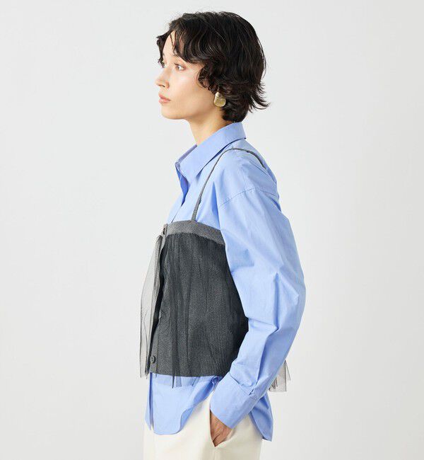 NOLLEY'S「《手洗い可能》チュールリブビスチェ」|キャミソール|