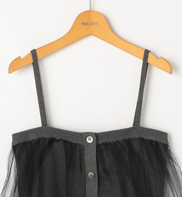 NOLLEY'S「《手洗い可能》チュールリブビスチェ」|キャミソール|