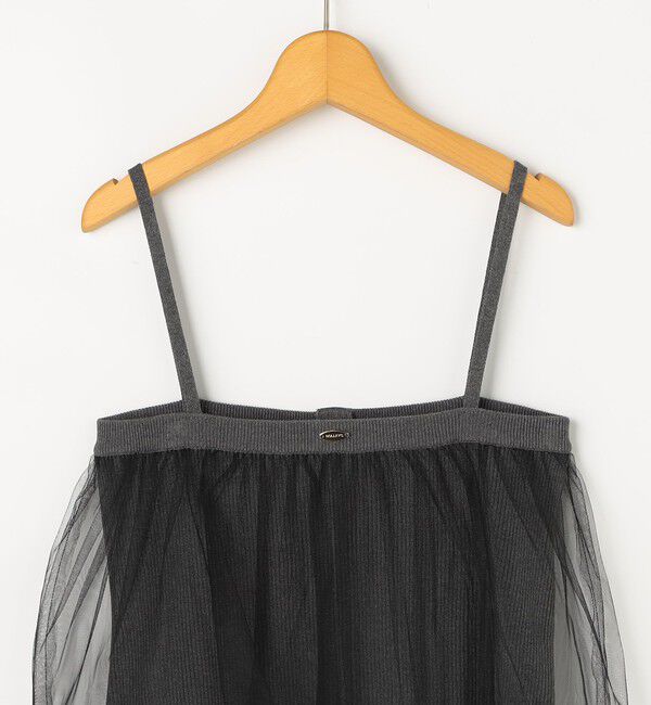 NOLLEY'S「《手洗い可能》チュールリブビスチェ」|キャミソール|