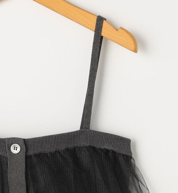 NOLLEY'S「《手洗い可能》チュールリブビスチェ」|キャミソール|