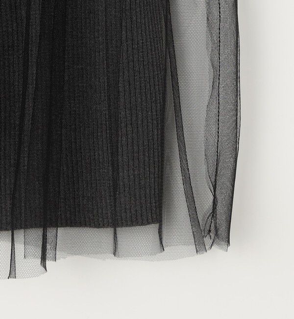 NOLLEY'S「《手洗い可能》チュールリブビスチェ」|キャミソール|