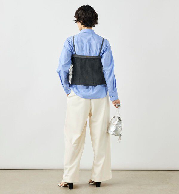 NOLLEY'S「《手洗い可能》チュールリブビスチェ」|キャミソール|