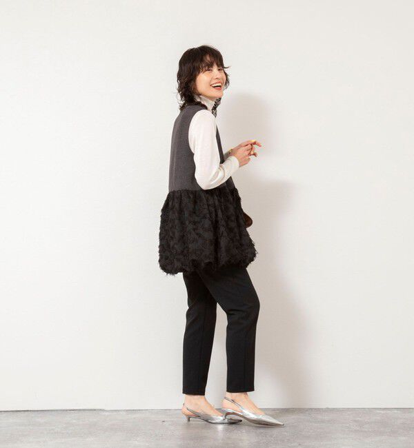 NOLLEY'S sophi「フリンジジャガード切替ベスト」|ベスト・ジレ|