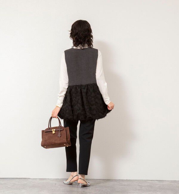 NOLLEY'S sophi「フリンジジャガード切替ベスト」|ベスト・ジレ|