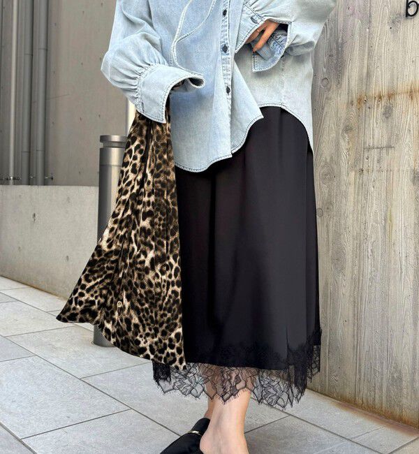 grace grace「【grace grace/グラスグラス】レオパードトリアンゴロバッグ」|エコバッグ|