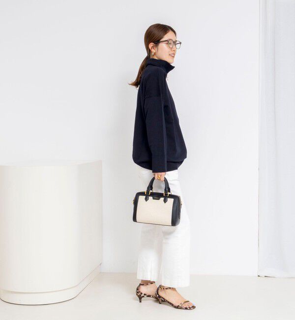 Rie Miller「《手洗い可能》ハーフZIPプルオーバー」|ニット・セーター|