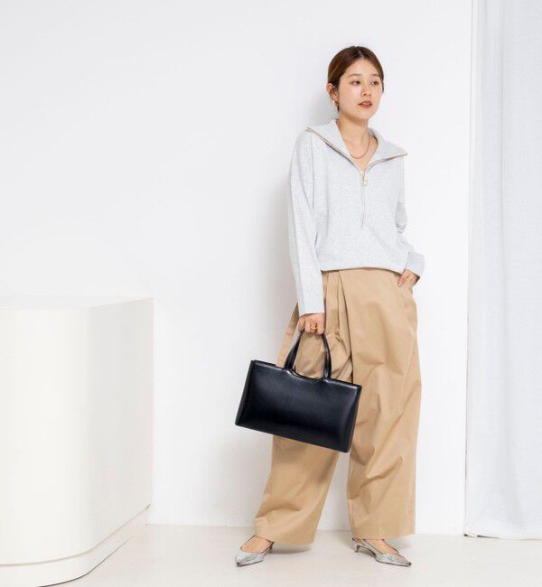 Rie Miller「《手洗い可能》ハーフZIPプルオーバー」|ニット・セーター|