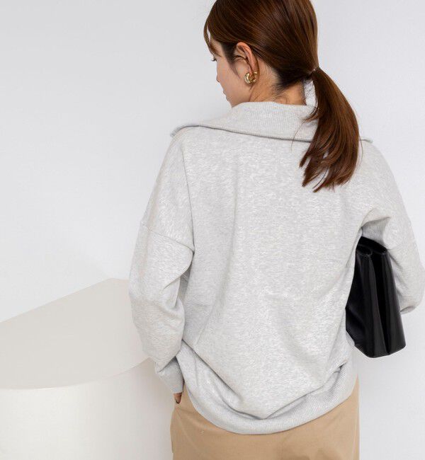 Rie Miller「《手洗い可能》ハーフZIPプルオーバー」|ニット・セーター|