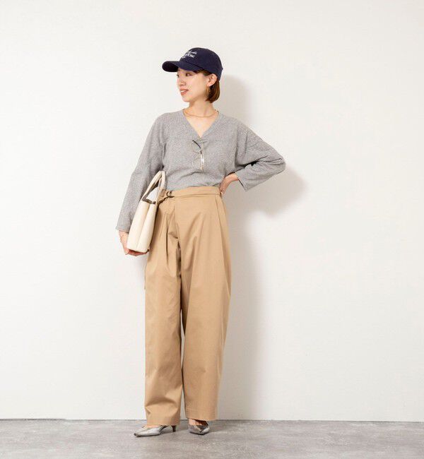 Rie Miller「ウォッシャブル2WAYアメフトライクロンT」|Tシャツ・カットソー|