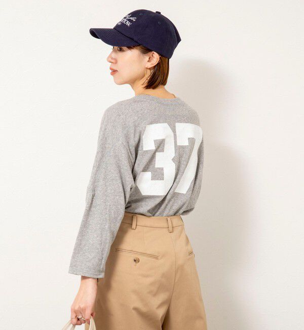 Rie Miller「ウォッシャブル2WAYアメフトライクロンT」|Tシャツ・カットソー|