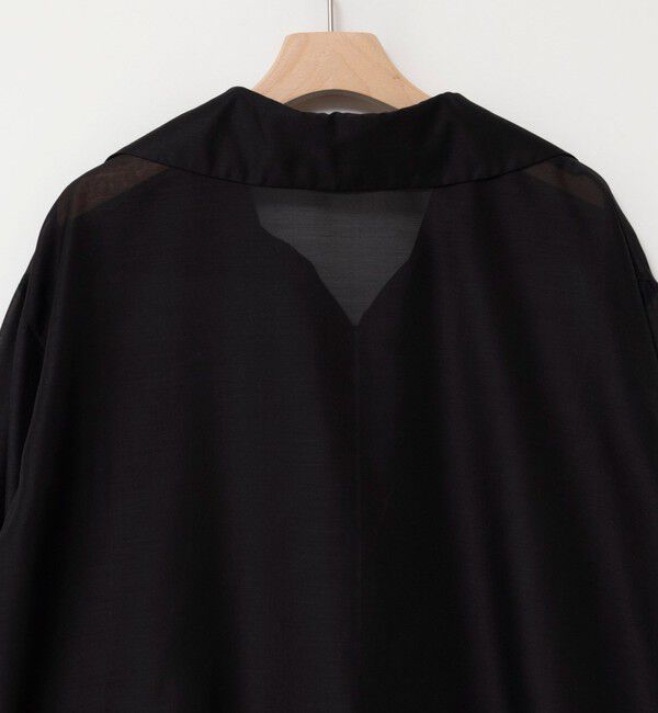 MAQWEL「【MAQWEL/マクウェル】ウォッシャブルオープンカラーシアーブラウス」|シャツ・ブラウス|