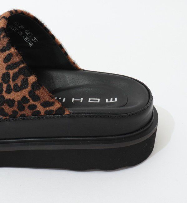 NOLLEY'S「【MOHI/ モヒ】レオパード厚底トングサンダル」|サンダル|