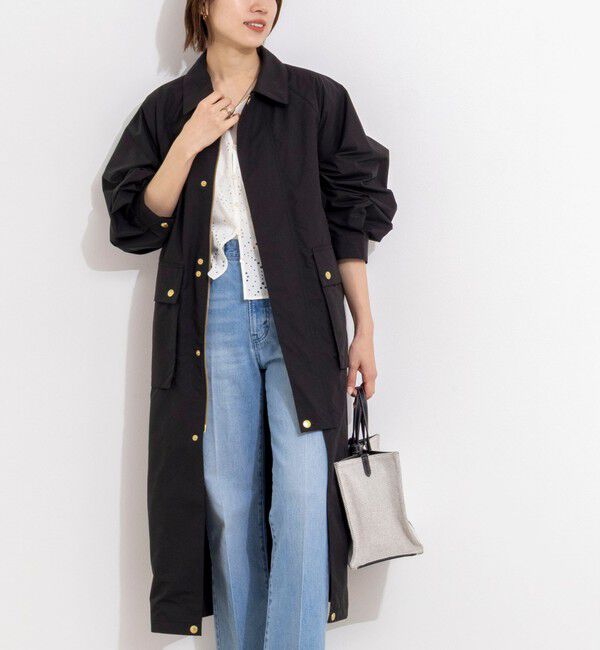 NOLLEY'S「【Traditional WeatherWear】ELTON LONG」|ステンカラーコート|ブラック