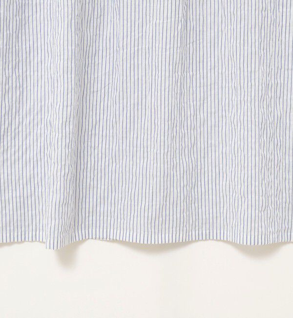 NOLLEY'S「ウォッシャブルシャーリングストライプ2WAYギャザーワンピース」|ワンピース|