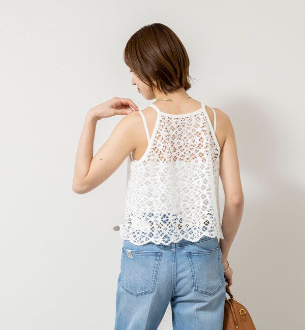NOLLEY'S sophi「ウォッシャブルクロッシェレースアメスリタンクトップ」|シャツ・ブラウス|