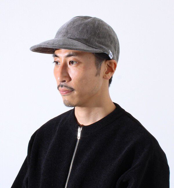 GLOSTER「【GLOSTER/グロスター】ヘリンボーン ロングブリムキャップ」|キャップ・キャスケット|グレー