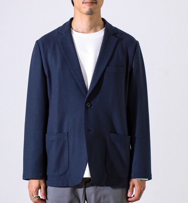 GLOSTER「【オンオフ兼用の大人カジュアルジャケット】両面起毛 ストレッチジャケット」|テーラードジャケット|