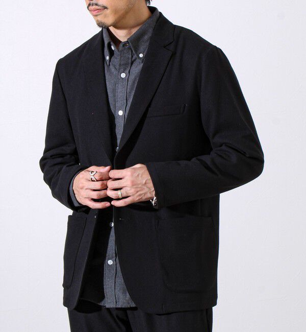 GLOSTER「【オンオフ兼用の大人カジュアルジャケット】両面起毛 ストレッチジャケット」|テーラードジャケット|