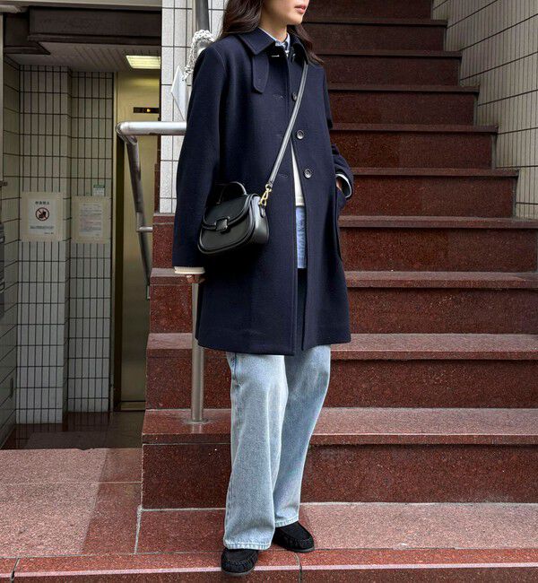 fredy emue「Super100ステンカラーミドルコート」|ダッフルコート|